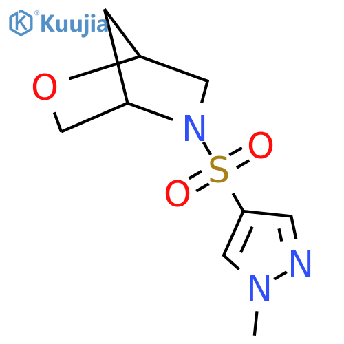 5-[(1-methyl-1H-pyrazol-4-yl)sulfonyl]-2-oxa-5-azabicyclo[2.2.1]heptane structure