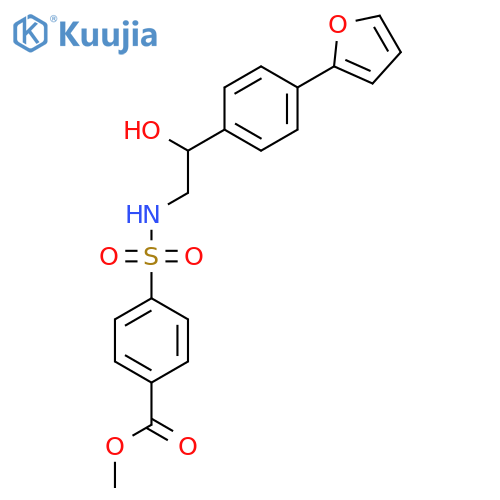 methyl 4-({2-4-(furan-2-yl)phenyl-2-hydroxyethyl}sulfamoyl)benzoate structure