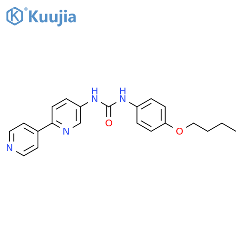 3-{[2,4'-Bipyridine]-5-yl}-1-(4-butoxyphenyl)urea structure