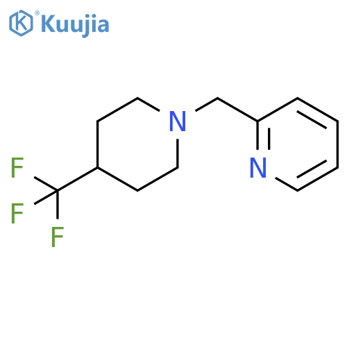 2-{[4-(trifluoromethyl)piperidin-1-yl]methyl}pyridine structure