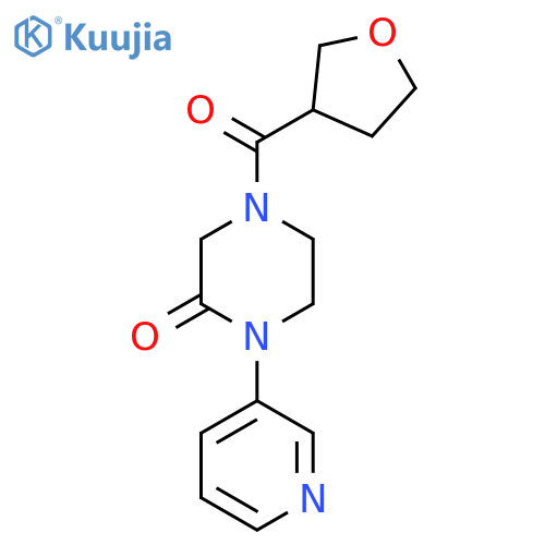 4-(Oxolane-3-carbonyl)-1-(pyridin-3-yl)piperazin-2-one structure