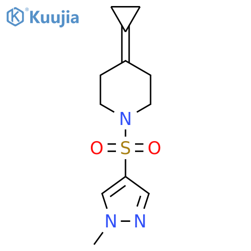 4-cyclopropylidene-1-(1-methyl-1H-pyrazol-4-yl)sulfonylpiperidine structure