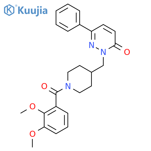 2-{[1-(2,3-Dimethoxybenzoyl)piperidin-4-yl]methyl}-6-phenyl-2,3-dihydropyridazin-3-one structure