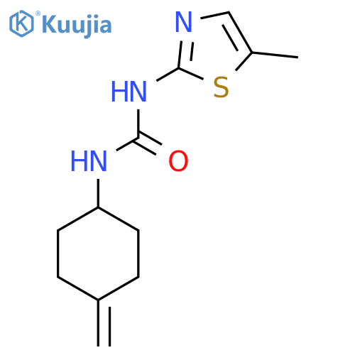 3-(5-Methyl-1,3-thiazol-2-yl)-1-(4-methylidenecyclohexyl)urea structure
