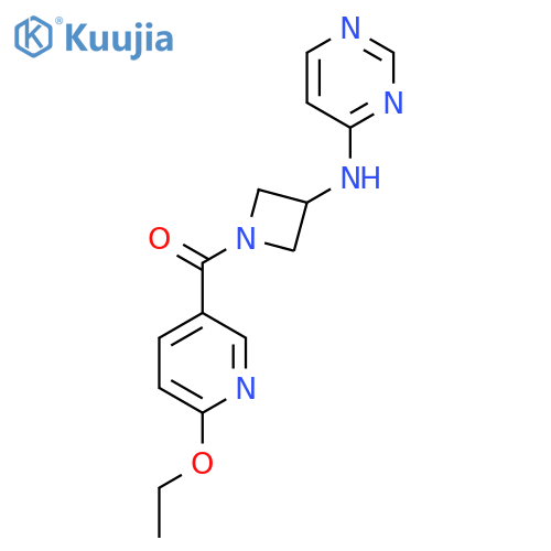 N-1-(6-ethoxypyridine-3-carbonyl)azetidin-3-ylpyrimidin-4-amine structure
