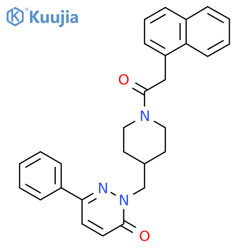 2-({1-2-(naphthalen-1-yl)acetylpiperidin-4-yl}methyl)-6-phenyl-2,3-dihydropyridazin-3-one structure