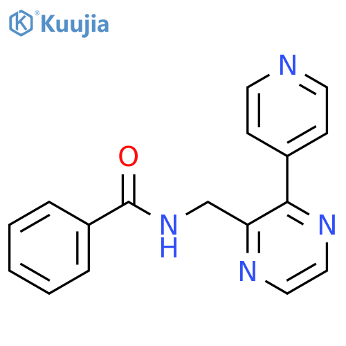 N-{[3-(pyridin-4-yl)pyrazin-2-yl]methyl}benzamide structure