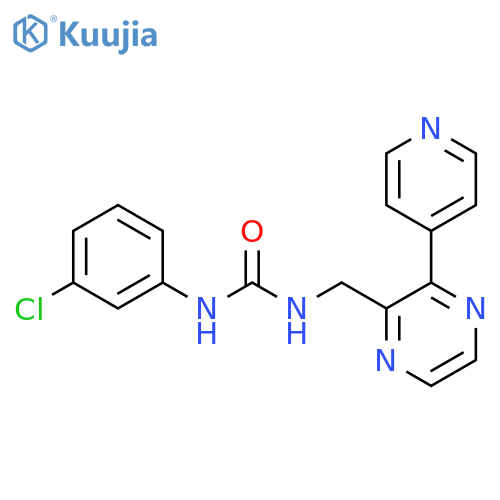 1-(3-Chlorophenyl)-3-{[3-(pyridin-4-yl)pyrazin-2-yl]methyl}urea structure
