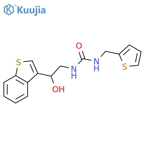 3-2-(1-benzothiophen-3-yl)-2-hydroxyethyl-1-(thiophen-2-yl)methylurea structure