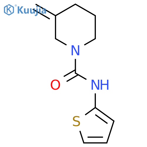 3-methylidene-N-(thiophen-2-yl)piperidine-1-carboxamide structure