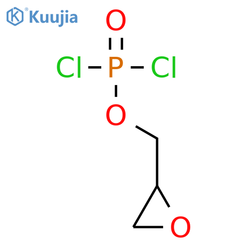 Phosphorodichloridic acid, oxiranylmethyl ester structure