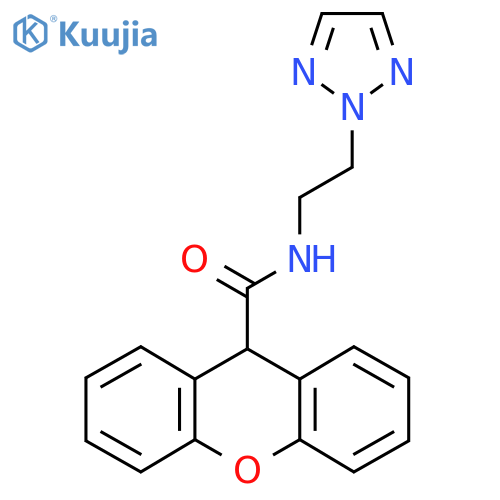 N-2-(2H-1,2,3-triazol-2-yl)ethyl-9H-xanthene-9-carboxamide structure