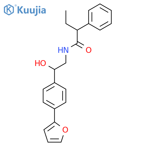N-{2-4-(furan-2-yl)phenyl-2-hydroxyethyl}-2-phenylbutanamide structure