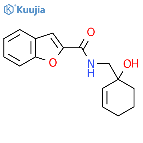 N-[(1-hydroxycyclohex-2-en-1-yl)methyl]-1-benzofuran-2-carboxamide structure