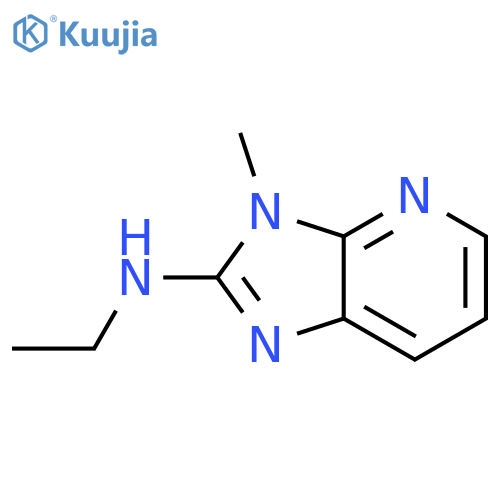 N-ethyl-3-methyl-3H-imidazo[4,5-b]pyridin-2-amine structure