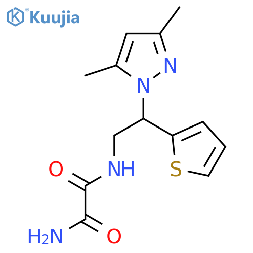 N'-[2-(3,5-dimethyl-1H-pyrazol-1-yl)-2-(thiophen-2-yl)ethyl]ethanediamide structure