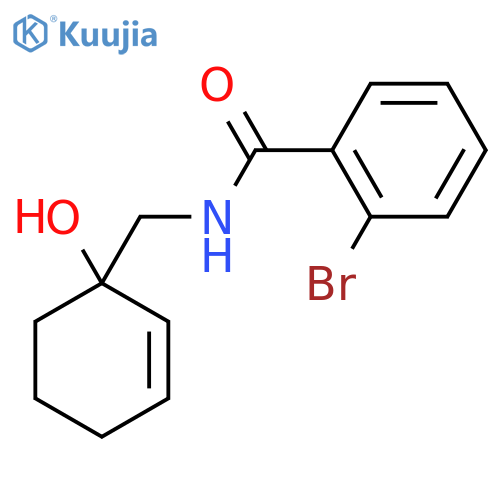2-bromo-N-[(1-hydroxycyclohex-2-en-1-yl)methyl]benzamide structure