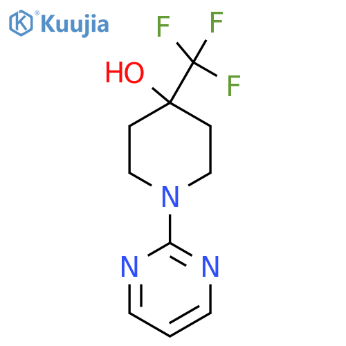 1-(pyrimidin-2-yl)-4-(trifluoromethyl)piperidin-4-ol structure