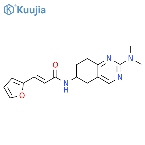 (2E)-N-[2-(dimethylamino)-5,6,7,8-tetrahydroquinazolin-6-yl]-3-(furan-2-yl)prop-2-enamide structure