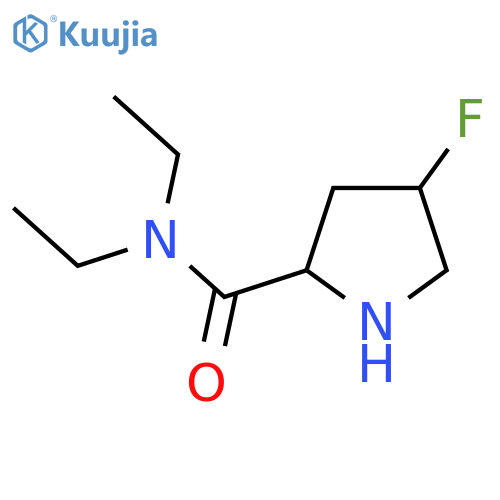 N,N-Diethyl-4-fluoropyrrolidine-2-carboxamide structure