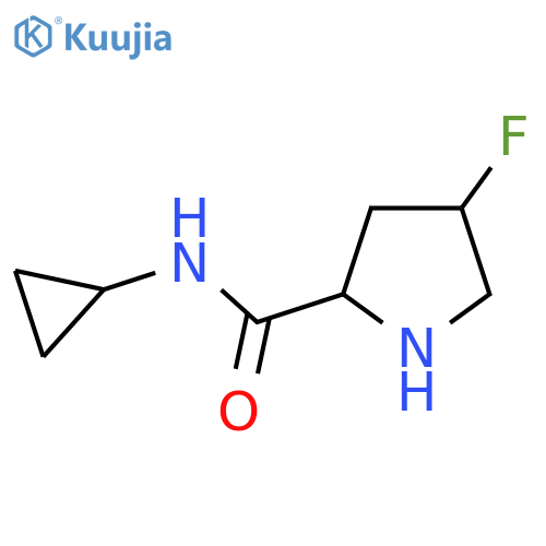 N-Cyclopropyl-4-fluoropyrrolidine-2-carboxamide structure