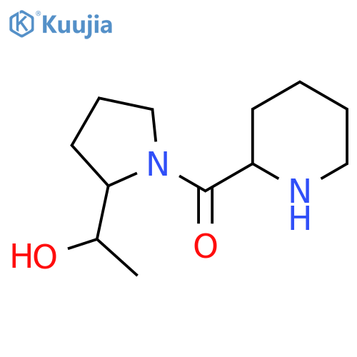 (2-(1-Hydroxyethyl)pyrrolidin-1-yl)(piperidin-2-yl)methanone structure