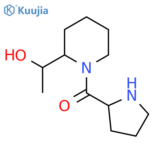 2-(1-Hydroxyethyl)-1-prolylpiperidine structure