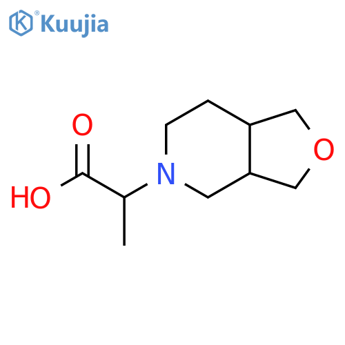 2-(hexahydrofuro[3,4-c]pyridin-5(3H)-yl)propanoic acid structure