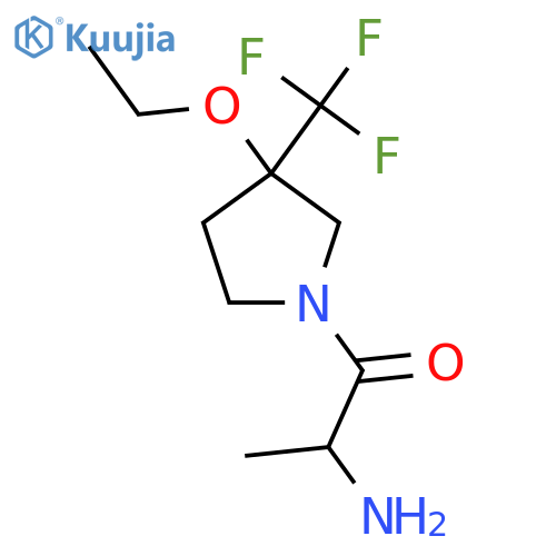 2-Amino-1-(3-ethoxy-3-(trifluoromethyl)pyrrolidin-1-yl)propan-1-one structure
