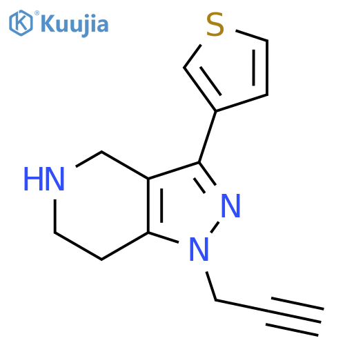 1-(Prop-2-yn-1-yl)-3-(thiophen-3-yl)-4,5,6,7-tetrahydro-1H-pyrazolo[4,3-c]pyridine structure