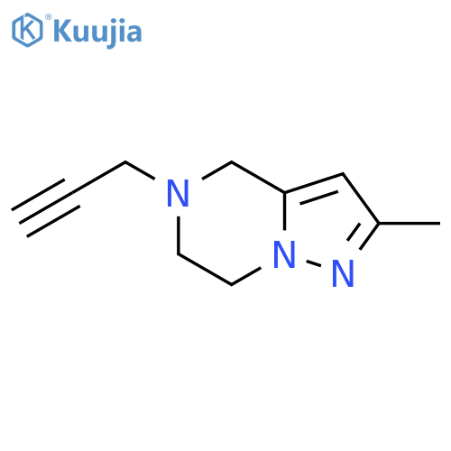 2-Methyl-5-(prop-2-yn-1-yl)-4,5,6,7-tetrahydropyrazolo[1,5-a]pyrazine structure