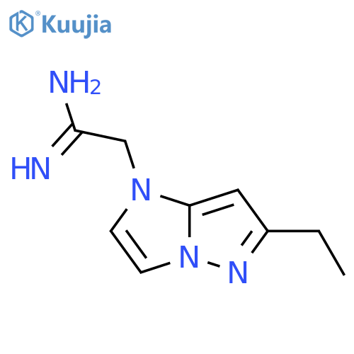 2-(6-ethyl-1H-imidazo[1,2-b]pyrazol-1-yl)acetimidamide structure