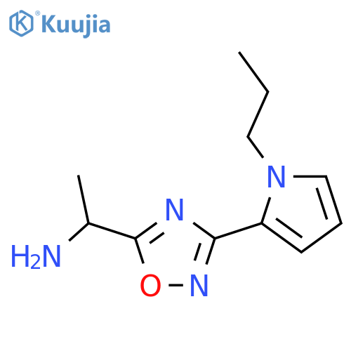 1-(3-(1-Propyl-1H-pyrrol-2-yl)-1,2,4-oxadiazol-5-yl)ethan-1-amine structure