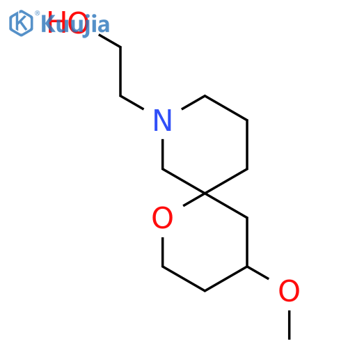 2-(4-Methoxy-1-oxa-8-azaspiro[5.5]undecan-8-yl)ethan-1-ol structure
