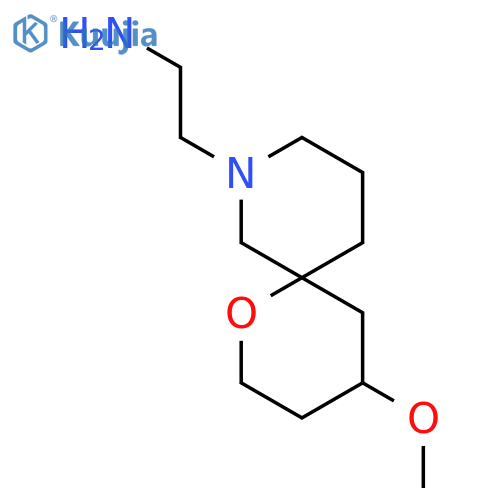 2-(4-Methoxy-1-oxa-8-azaspiro[5.5]undecan-8-yl)ethan-1-amine structure