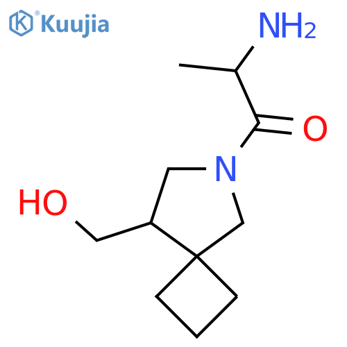 2-Amino-1-(8-(hydroxymethyl)-6-azaspiro[3.4]octan-6-yl)propan-1-one structure