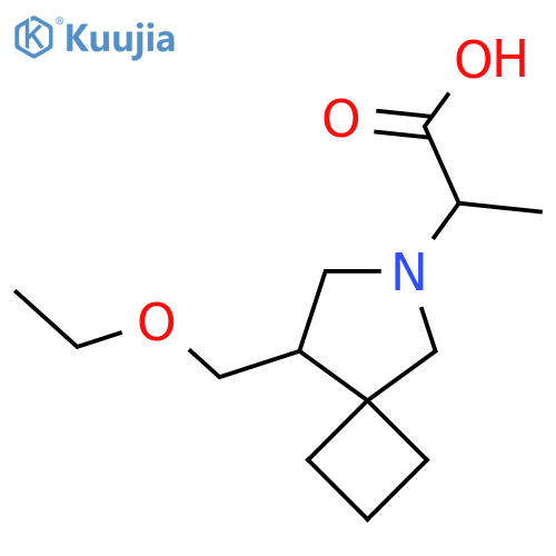 2-(8-(Ethoxymethyl)-6-azaspiro[3.4]octan-6-yl)propanoic acid structure