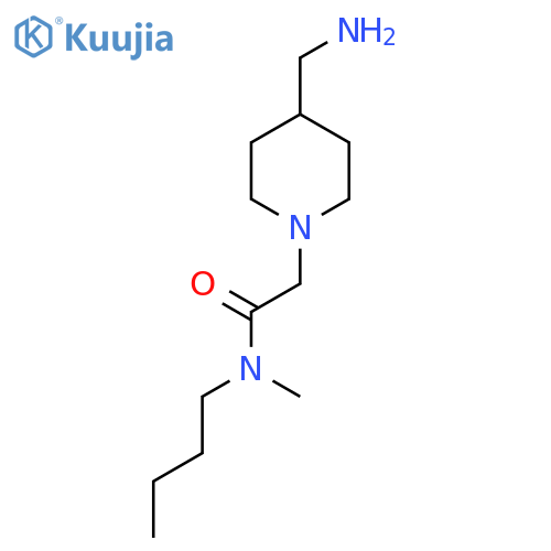 2-(4-(Aminomethyl)piperidin-1-yl)-N-butyl-N-methylacetamide structure