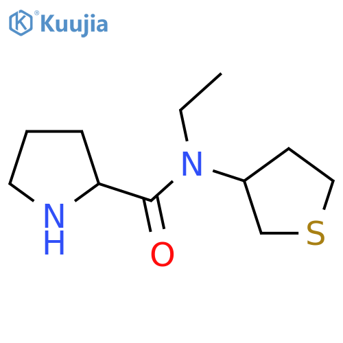 N-Ethyl-N-(tetrahydrothiophen-3-yl)pyrrolidine-2-carboxamide structure