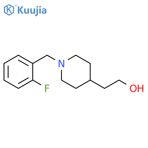 2-(1-(2-fluorobenzyl)piperidin-4-yl)ethan-1-ol structure