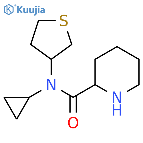 N-Cyclopropyl-N-(tetrahydrothiophen-3-yl)piperidine-2-carboxamide structure
