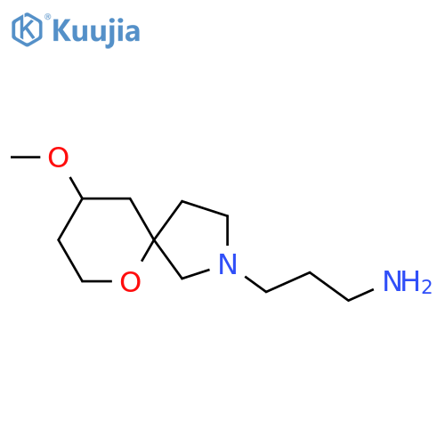 3-(9-Methoxy-6-oxa-2-azaspiro[4.5]decan-2-yl)propan-1-amine structure