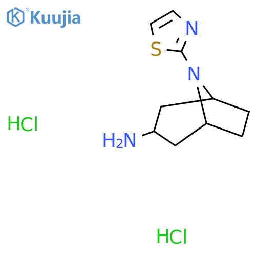 8-(Thiazol-2-yl)-8-azabicyclo[3.2.1]octan-3-amine dihydrochloride structure