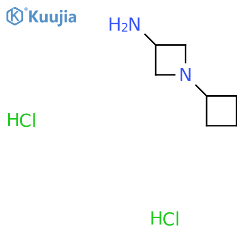 1-Cyclobutylazetidin-3-amine dihydrochloride structure