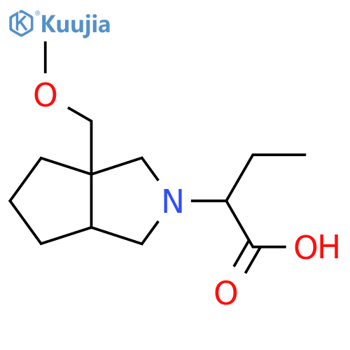 2-(3a-(Methoxymethyl)hexahydrocyclopenta[c]pyrrol-2(1H)-yl)butanoic acid structure