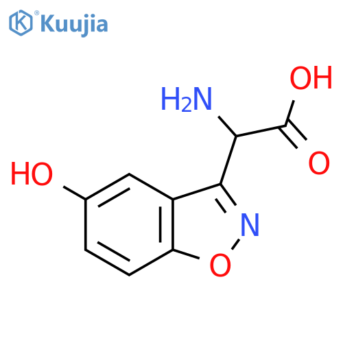 2-Amino-2-(5-hydroxybenzo[d]isoxazol-3-yl)acetic acid structure