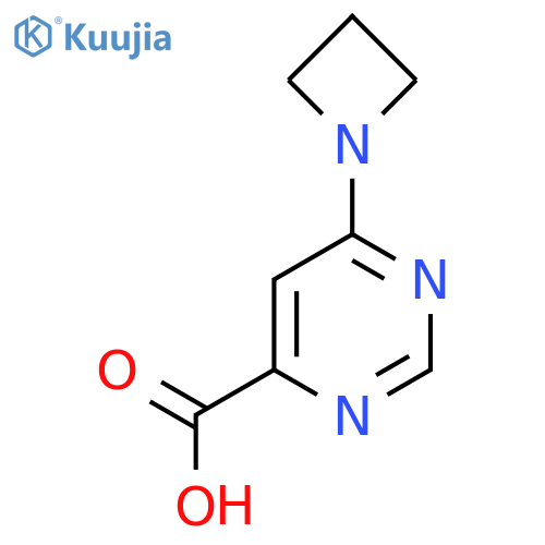 6-(Azetidin-1-yl)pyrimidine-4-carboxylic acid structure
