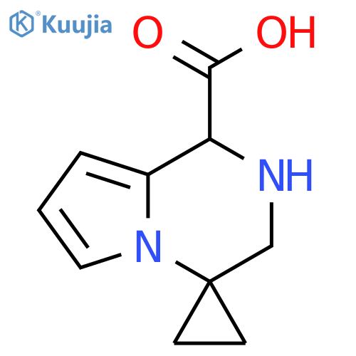 2',3'-Dihydro-1'H-spiro[cyclopropane-1,4'-pyrrolo[1,2-a]pyrazine]-1'-carboxylic acid structure