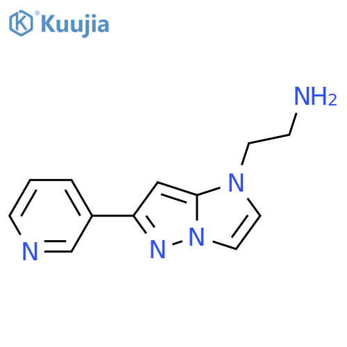 2-(6-(Pyridin-3-yl)-1H-imidazo[1,2-b]pyrazol-1-yl)ethan-1-amine structure