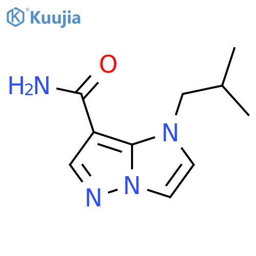 1-isobutyl-1H-imidazo[1,2-b]pyrazole-7-carboxamide structure
